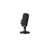 Onn USB Tri-Pattern Microphone with Cardioid, Omnidirectional, Bidirectional Modes, Volume and Mute Controls, 3.5mm Headphone Jack, Black, MTK-1