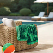 Member's Mark Kids Beach Towel, 100% Cotton, Reversible Dinosaur Jungle Design, 30 in x 60 in, Super Soft, Absorbent