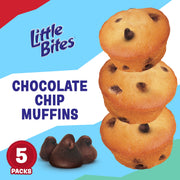 Entenmann's Little Bites Chocolatey Chip Mini Muffins, 5 Individually Wrapped Packs, 7.5 oz Multipack