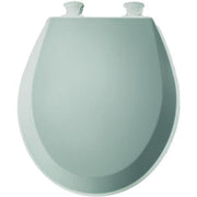 Bemis 500EC062 Molded Wood Round Toilet Seat With Easy Clean and Change Hinge, Ice Grey