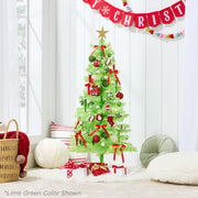 Best Choice Products 4ft Prelit Colored Christmas Tree, Battery-Powered LED Lights, Eight Lighting Modes, Lavender