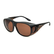 Polar Optics Fits Over Sunglasses, Polarized Brown Lenses, Tortoise Frame, Medium Size, FO-001 TOR DRV