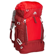 Ozark Trail 47L Hydration Compatible Hiking Backpack, Red, Unisex