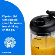 Nutribullet Flex Portable Blender, 7.4V Motor, Stainless Steel Blades, Gunmetal, 20oz, NBPB10200
