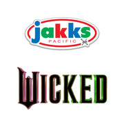 Jakks Pacific Wicked Glinda Blue Butterfly Dress for Girls, Ombre Satin and Tulle Layered Skirt, Sheer Long Sleeves with Ruffled Shoulders, Includes Silver Tiara and Wand, Size 4-6