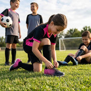 Vizari Cali FG Youth Soccer Cleats, Firm Ground, Black Pink, Size 2, VZSE93273Y