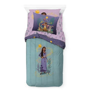Disney JF25809WCCD Wish Purple 5-Piece Twin Bedding Set with Decorative Pillowcase, 100% Microfiber