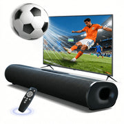Jierben Sound Bar for TV, 50W, DSP Fusion Technology, 3D Surround Sound, Bluetooth 5.4, HDMI ARC, Dual Subwoofers, Wall Mountable, Black, SP03