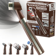 Bulbhead Horsepower Pocket Pony Cordless Waterproof Oscillating Power Scrubber with 5 Brush Heads, Built-In LED Light, Rechargeable, Pocket-Sized