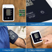 A&D Medical UA-660 One Touch Blood Pressure Monitor, Wide Range Cuff 8.6-16.5 in, Digital LCD Display, Battery Powered, Includes Travel Bag