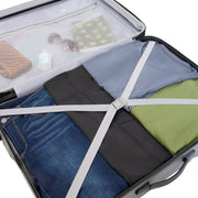 Protege 20 and 28 inch Hardside ABS Upright Luggage with 100% ABS Soothing Grey