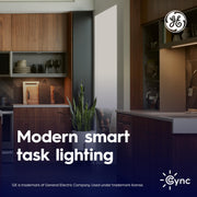 GE Cync Reveal HD+ 3in Smart Undercabinet Puck Lights, Color Changing LED, Adjustable Brightness, Voice and App Control, 3-Pack, 93131317