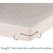 Sealy Total Stain Protection Washable Waterproof Mattress Pads, Crib, White