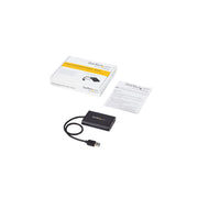 StarTech USB 3.0 to Dual DisplayPort Adapter, Dual 4K 60Hz Displays, USB-Powered, Black, USB32DP24K60