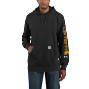 Carhartt Men's FR Force Marquette Logo Flame-Resistant Sweatshirt, Port, Large, Midweight, Loose Fit, 104505