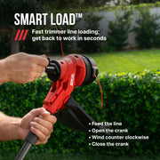 SKIL PWRCore 40V Brushless Cordless String Trimmer Kit, 15-Inch Cutting Swath, 2.0Ah Battery, 60W Charger, Black/Orange, LT4832C-10