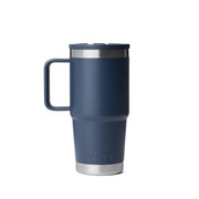 YETI Rambler Travel Straw Mug, 20 oz, Navy, Stainless Steel, Vacuum Insulated, Leakproof, Cup Holder Compatible