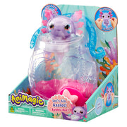 Goliath Let's Glo Axolotl Bubble Reef Squishy Water Toy with Glowing Purple Axolotl and Interactive Bubble Feature Multicolor Ages 4+ 930942