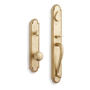 Signature Hardware SH552149SB Roman Entrance Door Set Knob w/Spring Assistance, Satin Brass