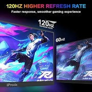iProda IP-20240301 18.5 Inch Portable Monitor 120Hz FHD 1080P USB-C HDMI for Laptop PS5/4 Mac PC Gaming