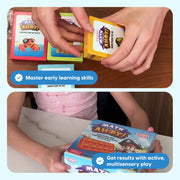 The Fidget Game Math Ahoy Educational Math Game with Addition and Subtraction Flash Cards, Coins, Ten Frame Fidget Mats, Multicolor
