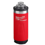 Milwaukee 48-22-8382R PACKOUT Red 18 oz. Insulated Bottle W/Chug Lid