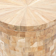 Safavieh Home Collection Alaure Light Maple Teak Wood Stool