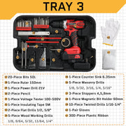 Ktaxon 599pcs Portable Tool Set With Rolling Tool Box