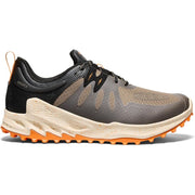 KEEN Zionic Waterproof Hiking Shoes for Men - Brindle/Bright Marigold - 9.5M