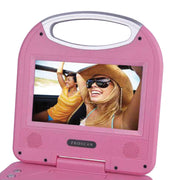 ProScan Portable DVD Player, 7-Inch Widescreen Display, Built-In Stereo Speakers, Pink, PDVD7049-PINK