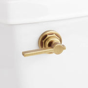 Signature Hardware 948383 Greyfield Toilet Flush Handle Aged Brass