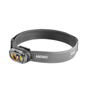NEBO Mycro 900+ Headlamp, 900 Lumen, Spot and Flood Light Combo, USB-C Rechargeable, 7 Light Modes Including Red Night Vision, Adjustable Strap, Cap Light Convertible, 902025