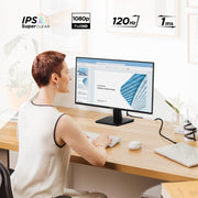 ViewSonic VA2247-MH 22 Inch Full HD 1080p Monitor, 100Hz Refresh Rate, AMD FreeSync, Frameless Bezel, HDMI and VGA Inputs, Eye Care Technology
