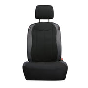 Genuine Dickies 43706WDI 2-Piece Black-Gray Durasport Starsky Vegan Leather Truck Seat Covers