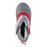 Ozark Trail Kids Waterproof Shell Winter Boots, Size: 3 Little Kid, Grey Red