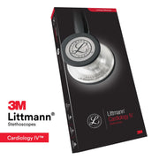3M Littmann Cardiology IV Stethoscope, High Polish Smoke Chestpiece, Caribbean Blue Tube, Mirror Stem, 27 in, 6234