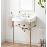 Signature Hardware SH663002PN Brass Console Stand for 30