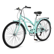 Ktaxon 26 Beach Cruiser Bike 7-Speed Commuter Bicycle with Rear Rack for Mens and Womens Green