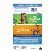 Disney Zootopia 2-Movie Collection DVD, Adventure Animated Comedy, 2-Disc