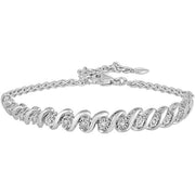 Brilliance Sterling Silver 1/4 CTTW Diamond Bracelet