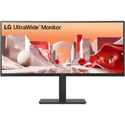 LG 34BA85QE-B 34 in. Curved Ultrawide QHD IPS Monitor, 3440 x 1440 Resolution, Built-in Webcam, USB-C, HDMI, DisplayPort