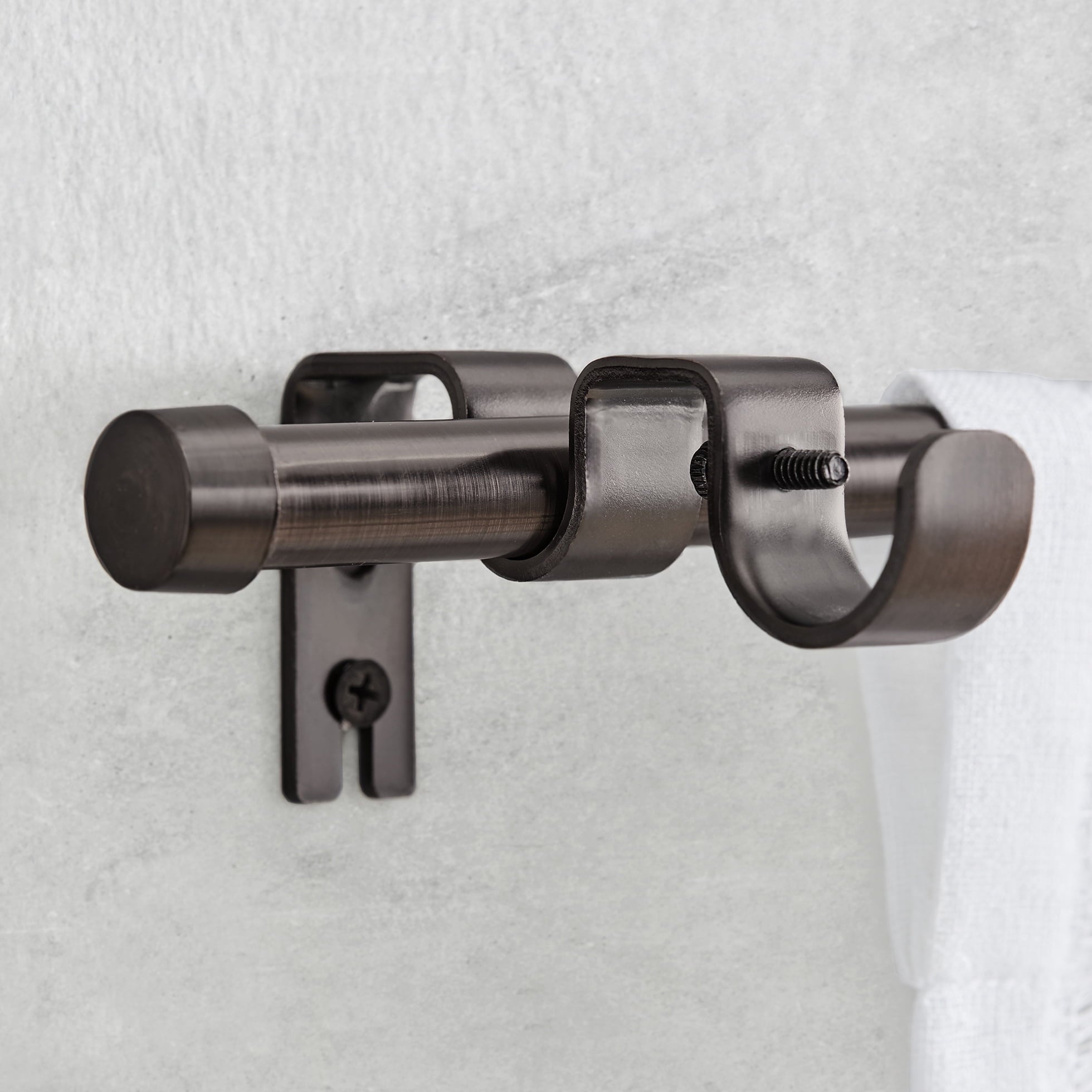 Better Homes & Gardens Add-On Curtain Rod Kit, 5/8 in Diameter, Adjust ...