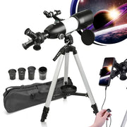 LAKWAR H80308 80mm Large Aperture Telescope for Astronomy Beginners, Adults and Kids, 3 Rotatable Eyepieces Professional Refractor Telescope for View Moon Landscape and Planet