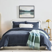 Better Homes & Gardens 3-Piece Greystone Matte Velvet Comforter Set, King, Gray, Polyester Fill