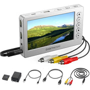 DIGITNOW V102-Silver Video to Digital Converter, VCR VHS to Digital Converter with 5 in. OLED Screen