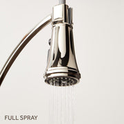 Signature Hardware SHXCBE307ZSS Beasley Two Handle Pull Down Bridge Kitchen Faucet in Stainless Steel