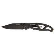 Gerber Paraframe I Folding Knife, 2.2 in Titanium-Coated Stainless Steel Plain Edge Blade, Stainless Steel Handle, Black