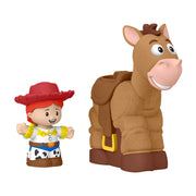 Fisher-Price Little People Toy Story Jessie and Bullseye Toddler Figure Set with Head-Bobbing Action, Multicolor, JKB08