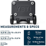 YETI Roadie 48 Hard Wheeled Cooler - Pace Purple/Blue