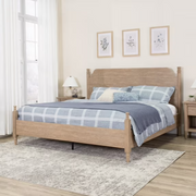 My Texas House King Platform Bed, Brushed Oak Finish BOX 1